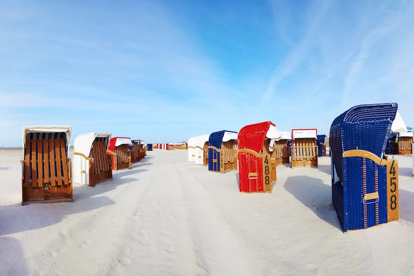 Strandkoerbe in Bensersiel